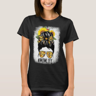 Mamma Life Messy Hair Bun Sunpeace Women Mor D T Shirt