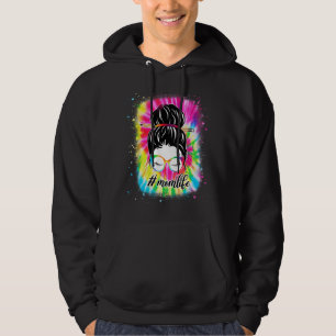 Mamma Life Messy Hair Bun Women Mors dag Hoodie