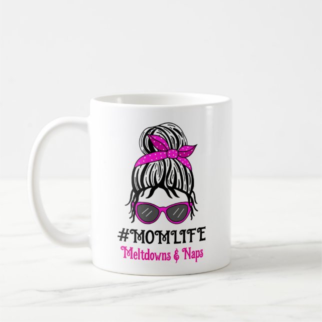 Mamma Life | Nedgångar och kranar Kaffemugg (Vänster)