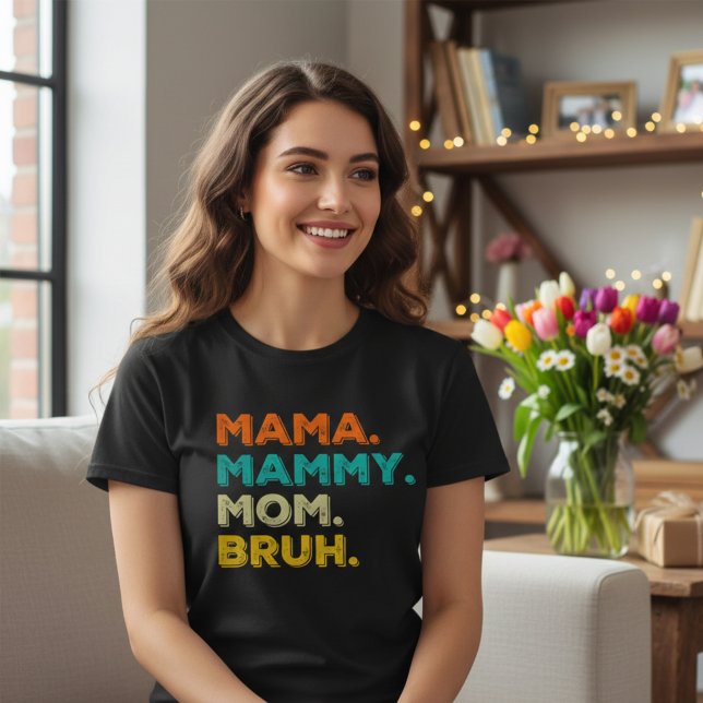 Mamma Life Shirt, Moderskap T-Shirt, Mors dag T Shirt (Personalized Best Mom Ever Happy Mother’s Day Design)