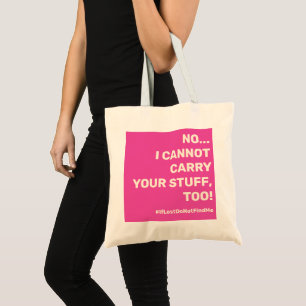 Mamma Life Slogan på Shock rosa Tygkasse
