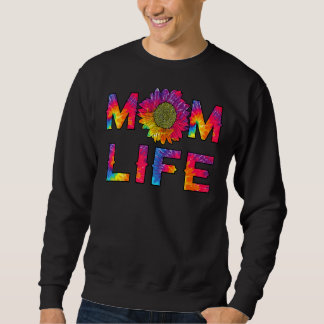 Mamma Life Solros Tie Dye Hippie Mamma Mor D Lång Ärmad Tröja