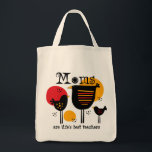 Mamma Life's Best Teacher Tote Bag Tygkasse<br><div class="desc">Berätta för mamma hur mycket du uppskattar hennes livlektioner med roligten. Tre fåglar med färgad vingar och accenter. Mammor ÄR LIVSMETS BÄSTA LÄRARE. Perfekt för Mors dag eller hennes födelsedag. PinkInkArt-original!</div>