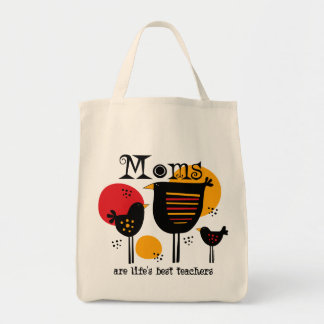Mamma Life's Best Teacher Tote Bag Tygkasse