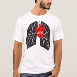 Mamma ligger i hjärtat - Mors dag hjärtligt lyft T Shirt