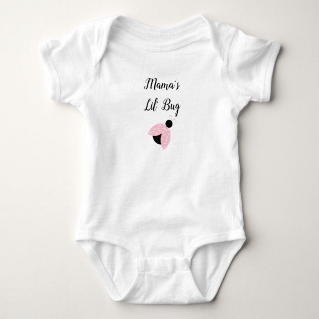 Mamma Lil Kryp Ladybug Flicka T Shirt (Framsida)