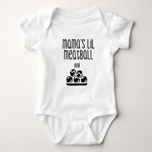 Mamma Lil Meatball Baby shirt och Bodydrät T