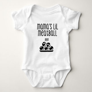 Mamma Lil Meatball Baby shirt och Bodydrät T