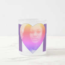 mamma lila anpassningsbar Photo Heart