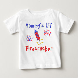 Mamma Lil'Firecracker 4 juli T Shirt