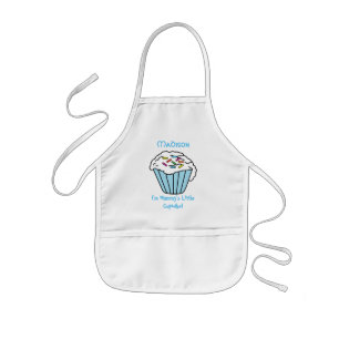 Mamma lilla 🧁 Cupaka - Blue Barnförkläde