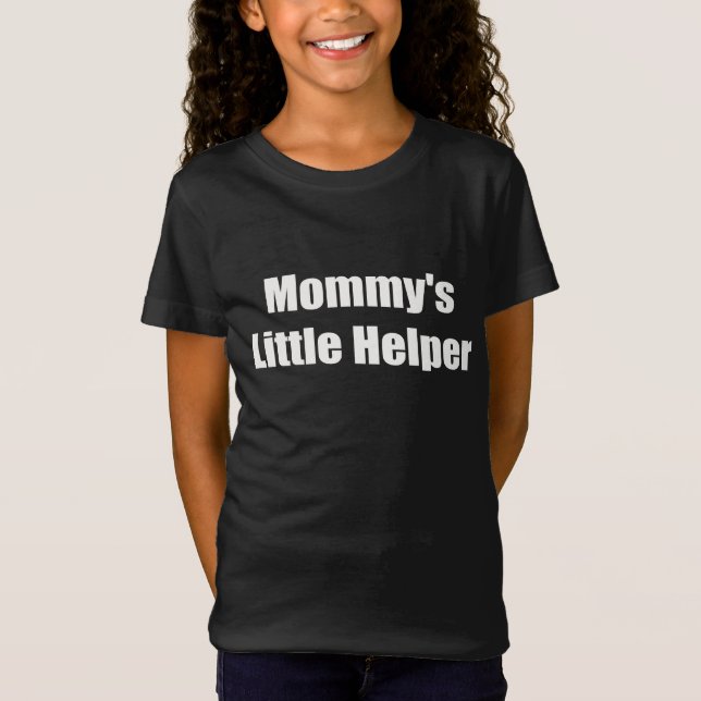 "Mamma lilla Helper" Cute Småbarn Mors dag T Shirt (Framsida)