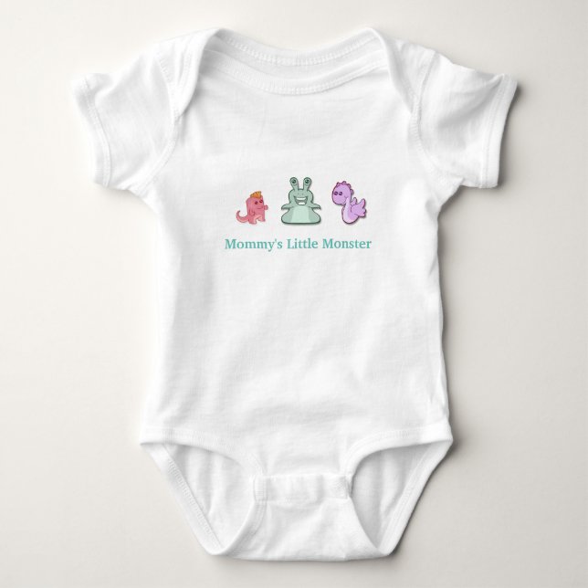 Mamma lilla Monster Tee Shirt (Framsida)