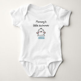 Mamma lilla Swimmer - Anpassningsbar T Shirt