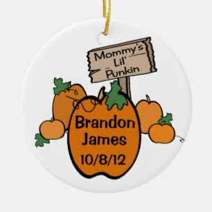 Mamma Lil'Punkin Julgransprydnad Keramik