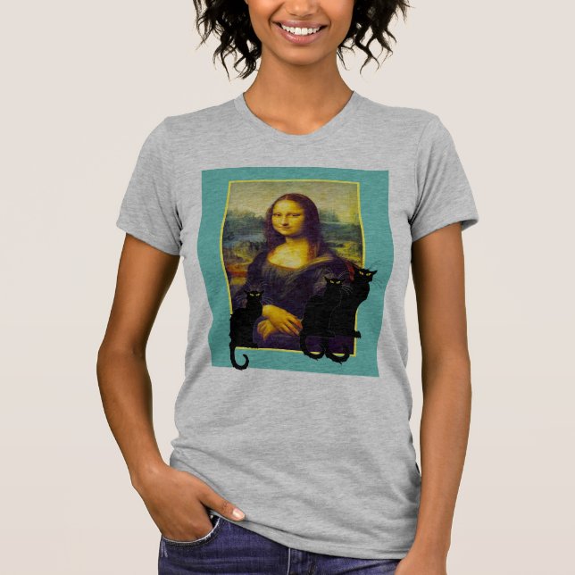 Mamma Lisa och Les Chattas Noir T Shirt (Framsida)