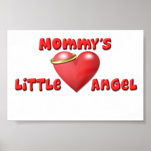 Mamma Little Angel Print Poster