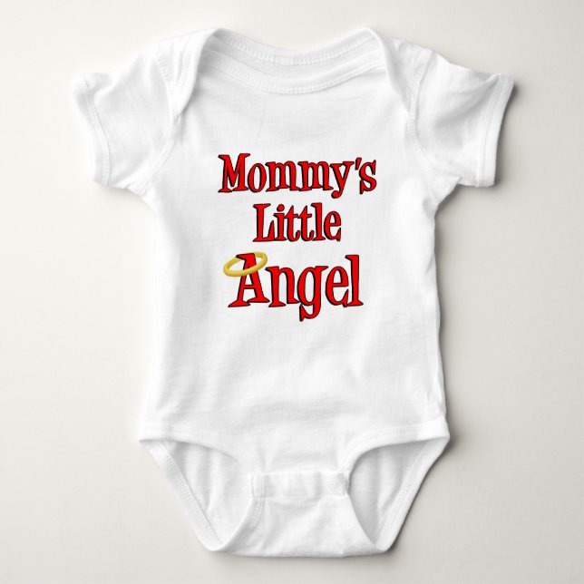 Mamma Little Angel T Shirt (Framsida)