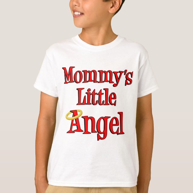 Mamma Little Angel T Shirt (Framsida)