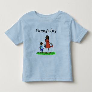 Mamma Little Boy Family Characters Anpassningsbar Tröja