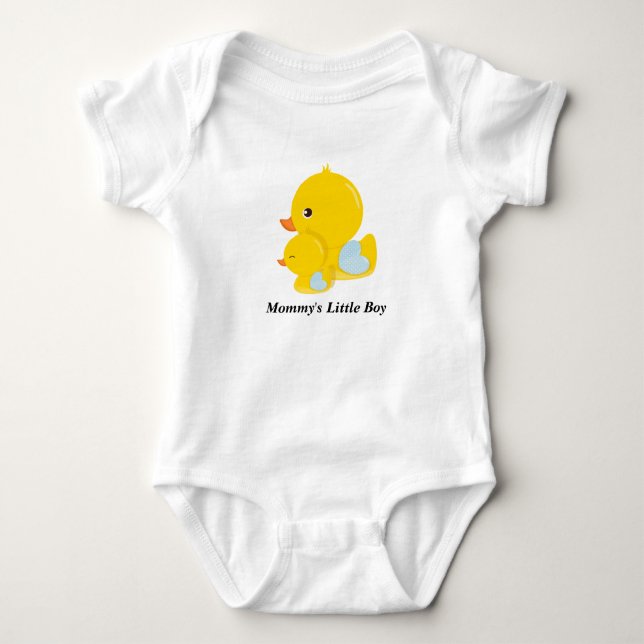 Mamma Little Boy Rubber Anka mellan EG-Shirt Tröja (Framsida)