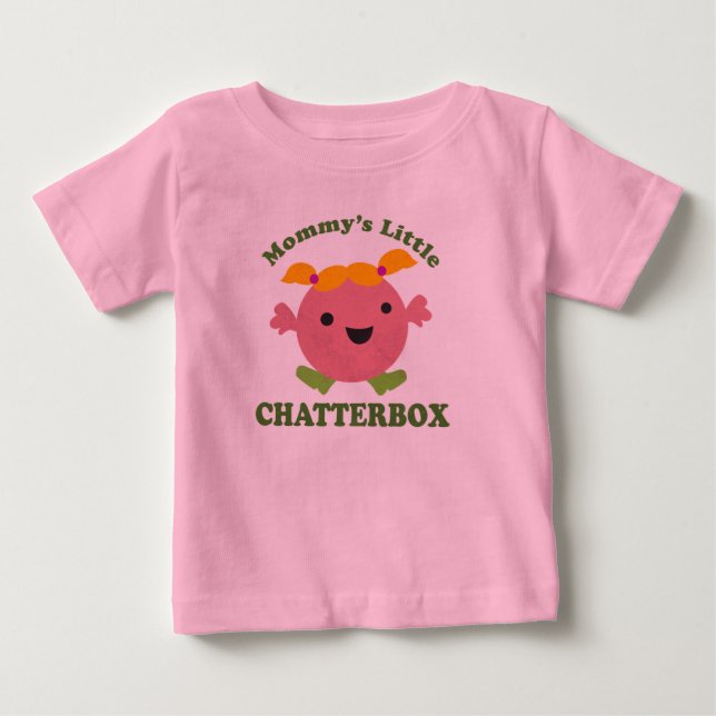 Mamma Little Chatterbox T Shirt (Framsida)