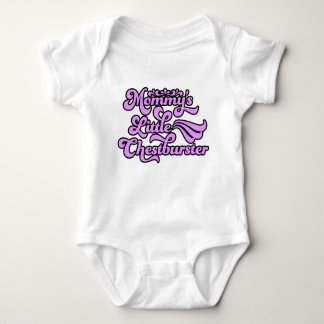 Mamma Little Chestburster, Lila i 70's Stil T Shirt