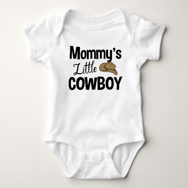 Mamma Little Cowboy T Shirt (Framsida)