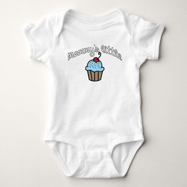 Mamma Little Cupkaka - Blue Tee Shirt (Framsida)
