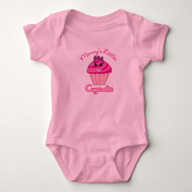Mamma Little Cuptårta Girl's Creeper T Shirt (Framsida)