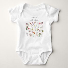 Mamma Little Flower Vild Flowers Baby bodykostdräk T Shirt