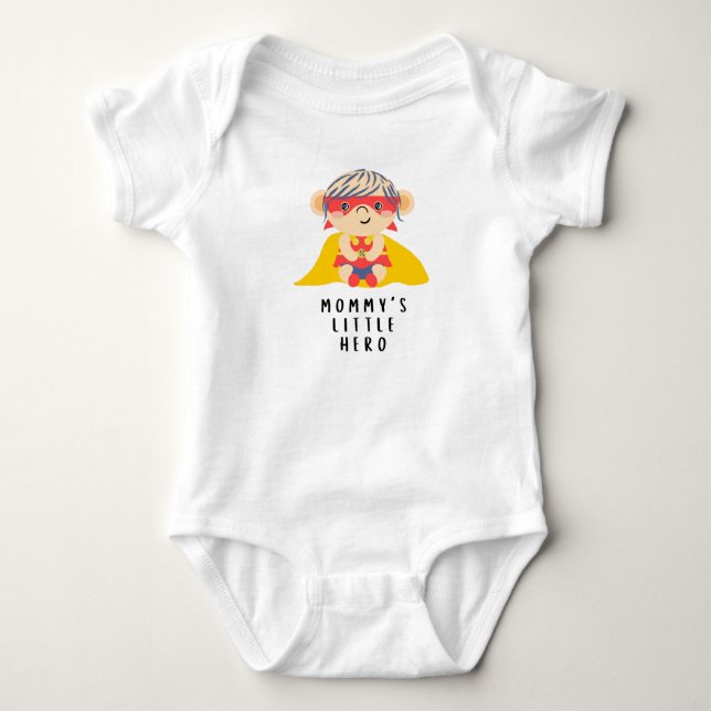 Mamma Little Hero (flicka) Tee Shirt (Framsida)