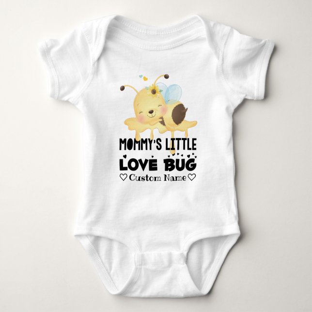 Mamma Little Kärlek Kryp T Shirt (Framsida)