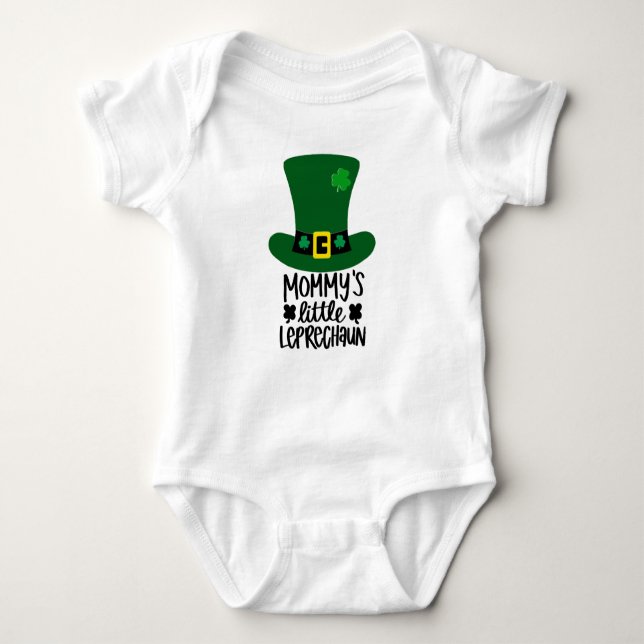 Mamma Little Leprechaun Baby Bodykostym T Shirt (Framsida)