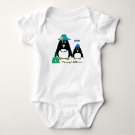 Mamma Little Man. Little Penguin Baby BodyKostymer T Shirt
