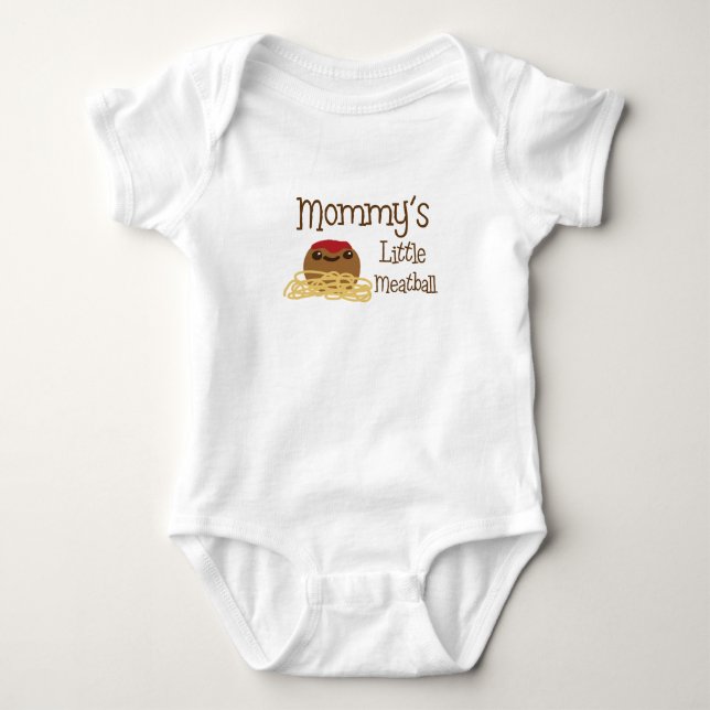 Mamma Little Meatball T Shirt (Framsida)