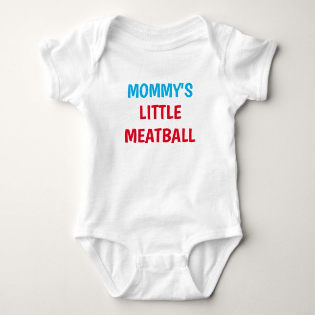 Mamma Little Meatball T Shirt (Framsida)
