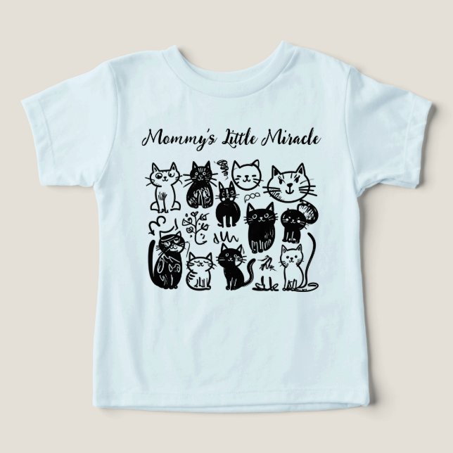 Mamma Little Miracle | Cute Baby T-Shirt | Adora (Design Framsida)