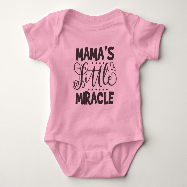 Mamma Little Miracle T Shirt (Framsida)