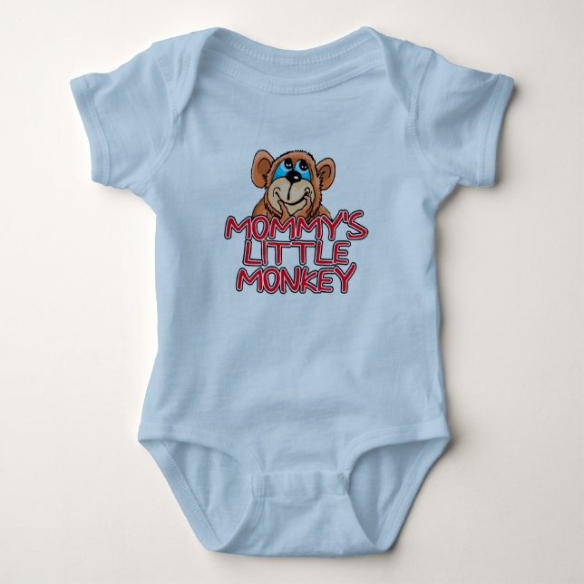 Mamma Little Monkey T Shirt (Framsida)
