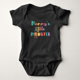 Mamma Little Monster baby bodydrädräkt T Shirt