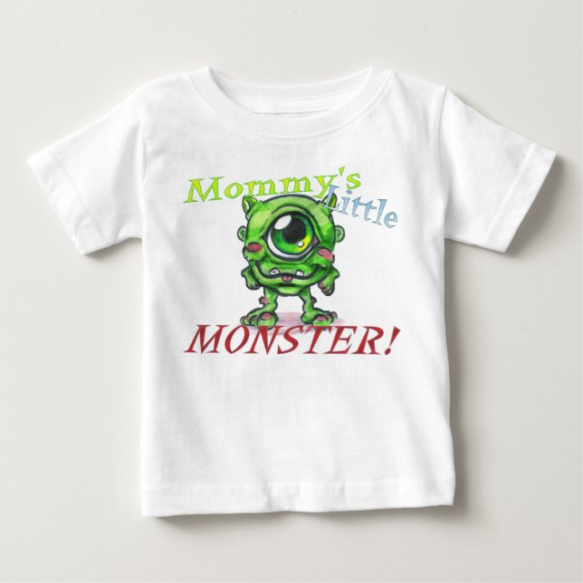 Mamma Little Monster Baby Shirt Tröja (Framsida)
