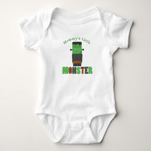 Mamma Little Monster Halloween Shirt Tee (Framsida)