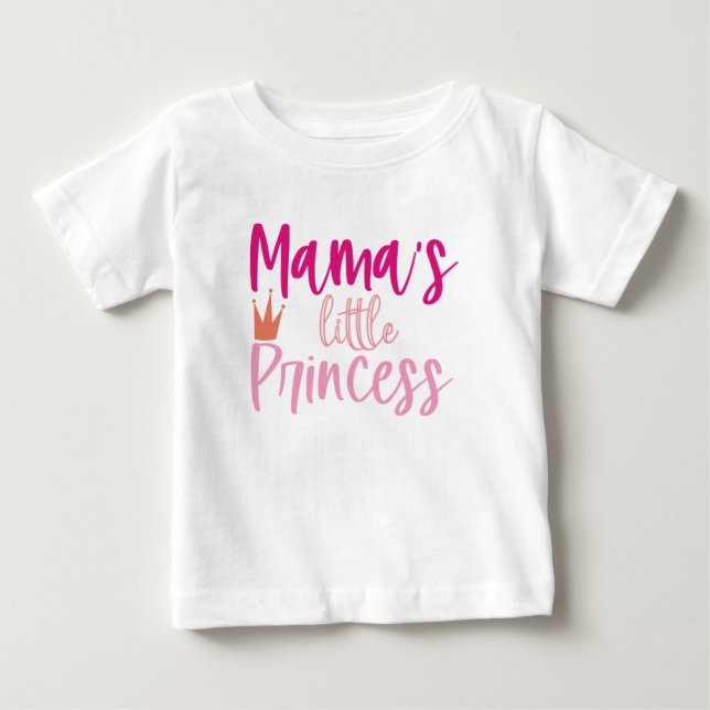 Mamma Little Princess. (Matchningsuppsättning). T Shirt (Framsida)