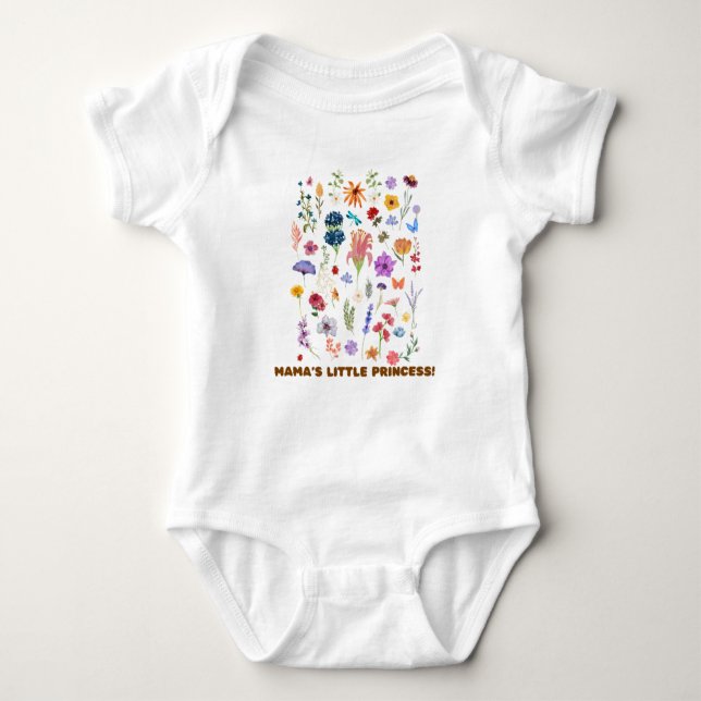 Mamma Little Princess T Shirt (Framsida)