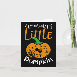 Mamma Little Pumpkin Halloween Gravid Reveal Kort