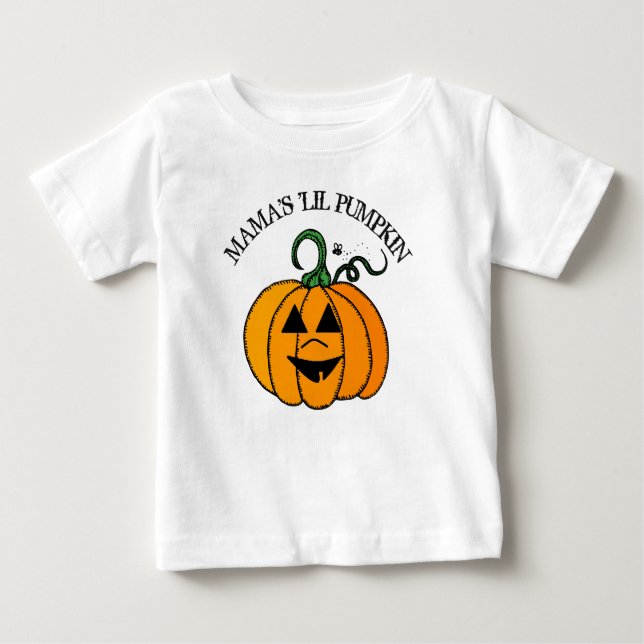 Mamma Little Pumpkin Halloween Shirt Tröja (Framsida)
