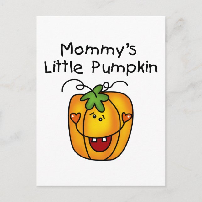 Mamma Little Pumpkin T-shirts och Gifts Vykort (Framsida)