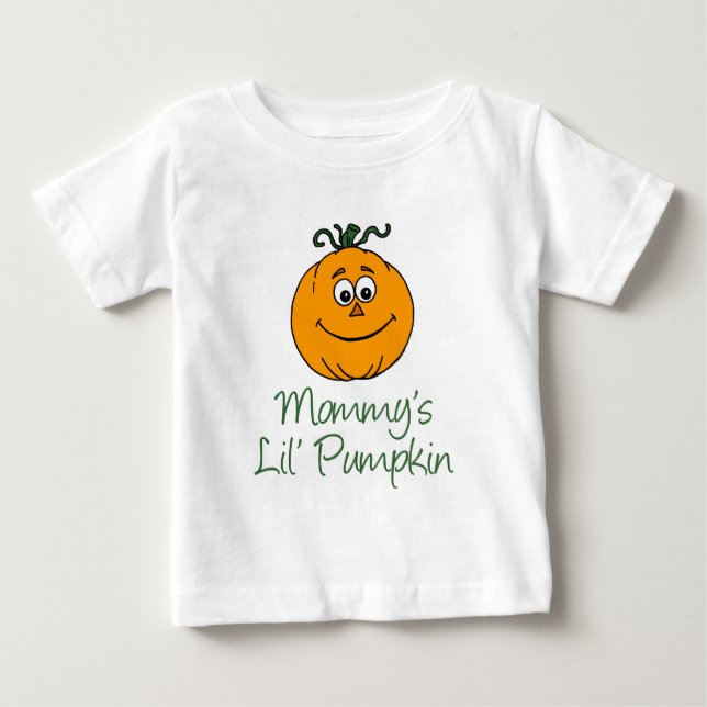 Mamma Little Pumpkin Tee Shirt (Framsida)