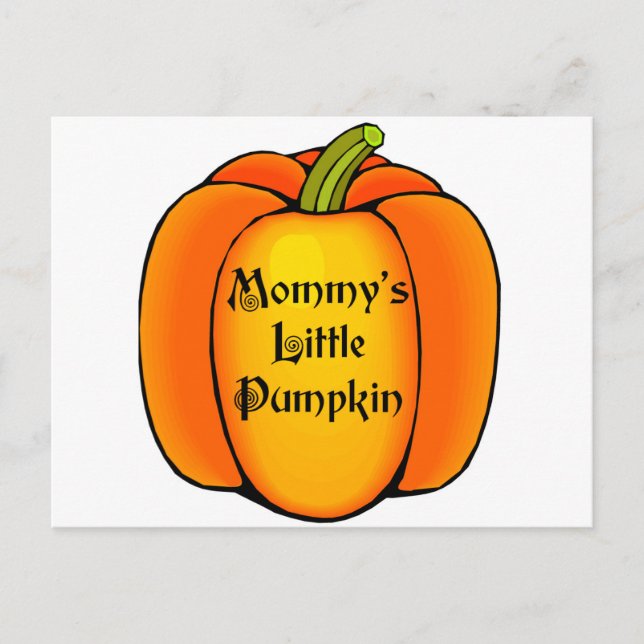 Mamma Little Pumpkin Vykort (Framsida)